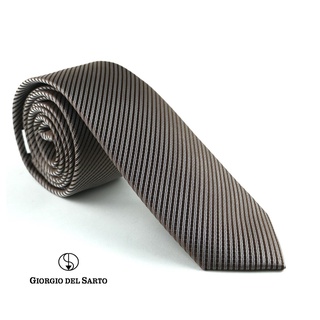 Giorgio Del Sarto Necktie Brown Fabric Texture เนคไทสีน้ำตาลมีเท็กเจอร์