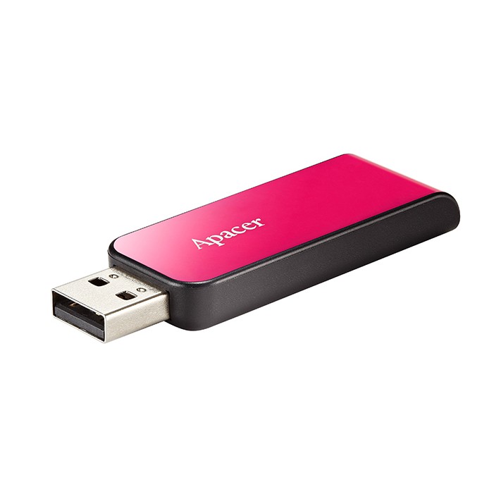 Apacer AH334 USB2.0 แฟลชไดร์ฟ 32GB สีชมพู (Apacer AP32GAH334P-1)