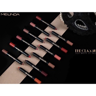 พร้อมส่ง Mei Lindaรุ่นThe classic silky matte lip baton+กบเหลา