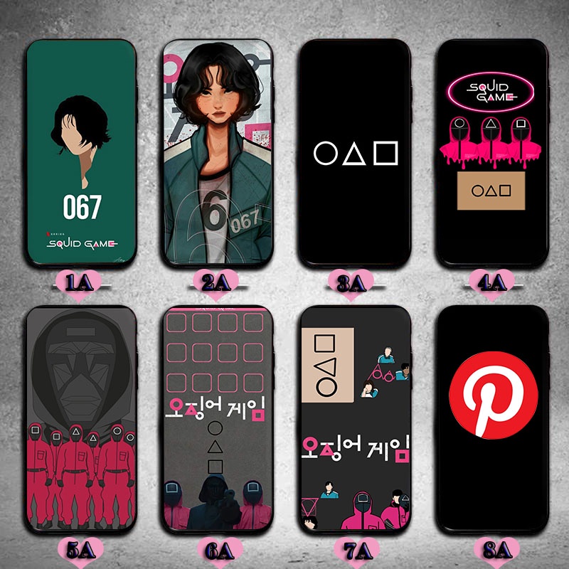 Huawei Nova 3i 3 Y6 Pro Y9 Prime Squid Game เคสโทรศัพท์ซิลิโคนสีดํา