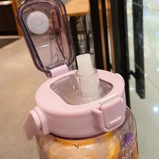 กระบอกน้ำ 2000 ml (01) สีสันสดใส ขวดน้ำพลาสติกแบบพกพา ความจุ 2ลิตร