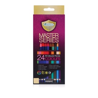 Master Art สีไม้ ดินสอสีไม้ 2 หัว 24 สี รุ่นมาสเตอร์ซีรี่ย์ จำนวน 1 กล่อง