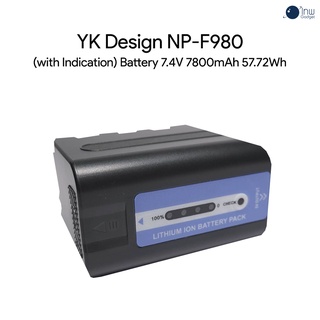 YK Design NP-F980 (with Indication) Battery 7.4V 7800mAh 57.72Wh ศูนย์ไทย