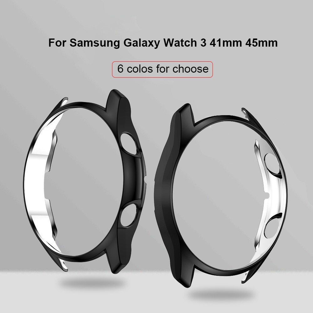 Ultra Slim Protector สําหรับ Samsung Galaxy Watch 3 45 มม.41 มม.ฝาครอบกันชน Soft Hollow Out สมาร์ทวอ