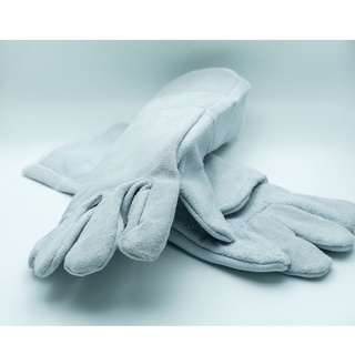 ถุงมือหนัง ซับทนความร้อน 13"  Leather gloves, heat resistant lining, 13" &lt;PP599&gt;