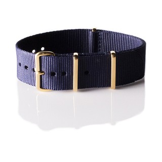 สายนาโต้ nato strap รุ่น navy with gold buckle