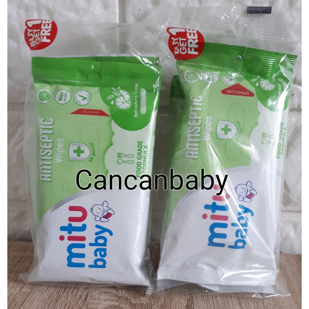 Mitu ผ้าเช็ดทําความสะอาด Antiseptic 10 นิ้ว (ซื้อ 1 แถม 1 แถม ...