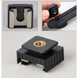 SC-6 Cold Hot Shoe Adapter Standard Mount Hotshoe to 1/4 Thread For Flash Speedlite Tripod Photo Studio Accessories