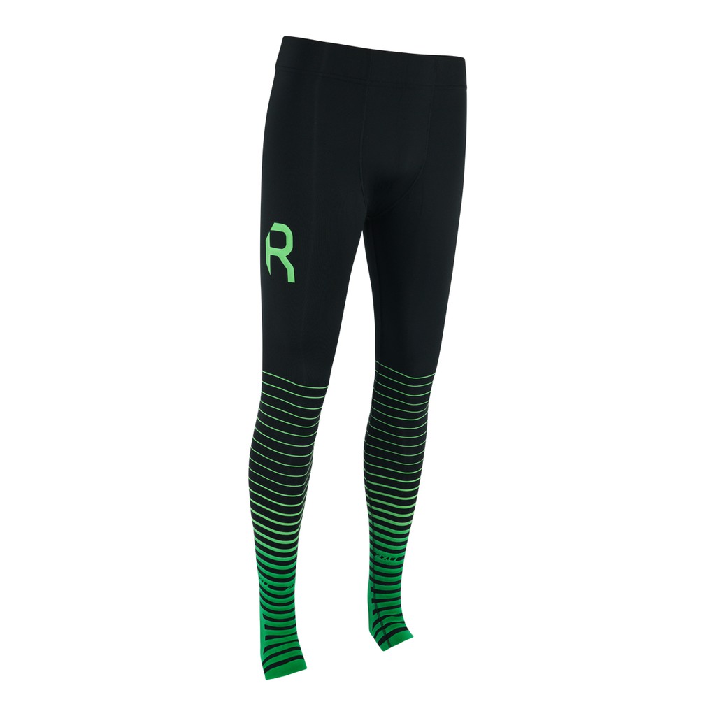 2XU Men's Power Recovery Compression Tights Black/Green  ของแท้ ใหม่มือ1 กางเกงออกกำลังกาย