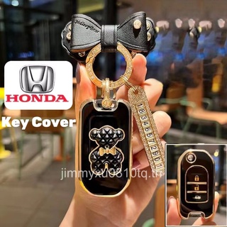 เคสกุญแจรีโมทรถยนต์ Honda Vezel City Civic Br-V Hr-Vcrv Pilot Accord Jazz Jade Crider Odyssey car remote key case