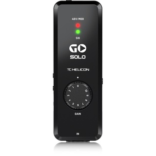 Tc Helicon GO SOLO *ของแท้รับประกัน 1ปี* ออดิโออินเตอร์เฟส, 24-Bit/48 kHz, iOS/ Android/ Mac/ PC ฟรี!! สายUSB &amp;Lightning