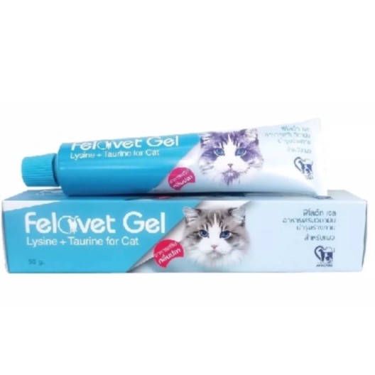 Felovet gel (Exp.07/2025) อาหารเสริมวิตามินแมว ชนิดเจล บำรุงร่างกาย เสริมภูมิ 50g