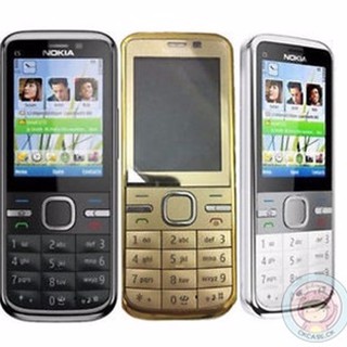 โทรศัพท์มือถือโนเกียปุ่มกด NOKIA C5  (สีดำ) 3G/4G รุ่นใหม่2020  รองรับภาษาไทย