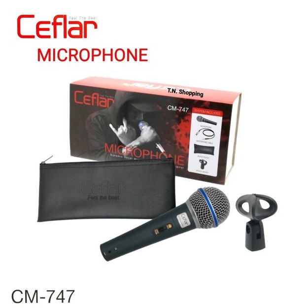 ไมโครโฟน ยี่ห้อCeflar รุ่นcm747