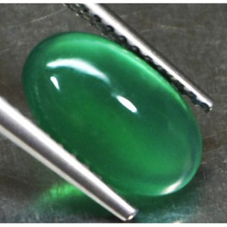 คาลซิโดนีสีเขียว (Green Chalcedony) 1.80 กะรัต  (12672)