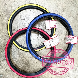 ยาง BMX รถพับ 20" 20x1.50 อย่างดี Kenda ขอบสี (ราคาต่อเส้น)​