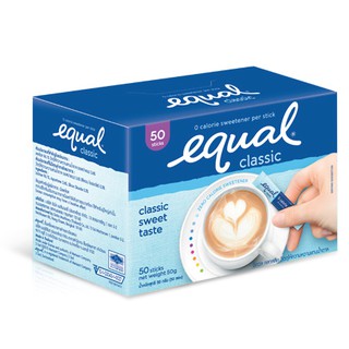 Equal Classic ให้ความหวานแทนน้ำตาล  50ซอง