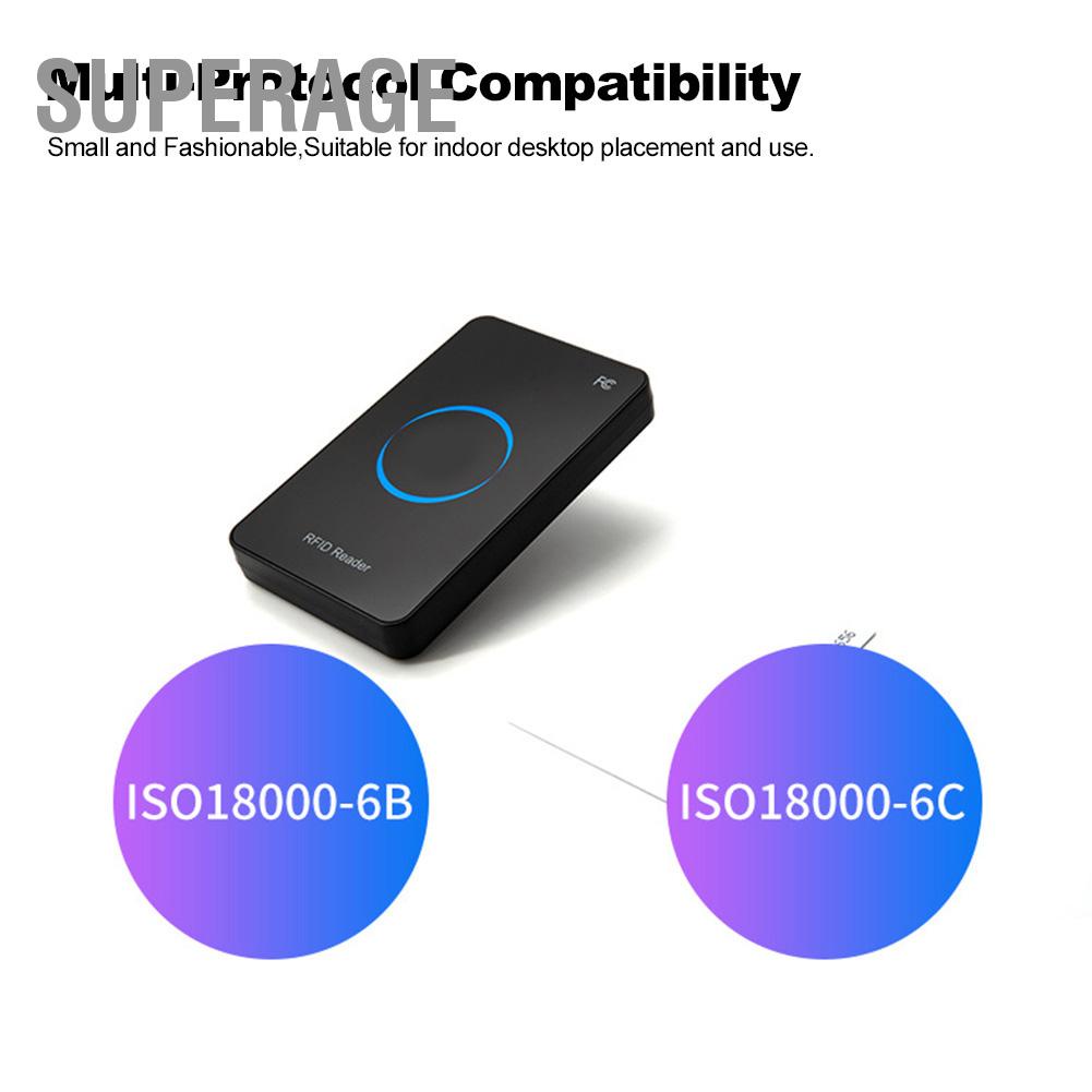 Superage 915Mhz RF UHF‑RFID Smart Contactless Reader‑Writer USB ...