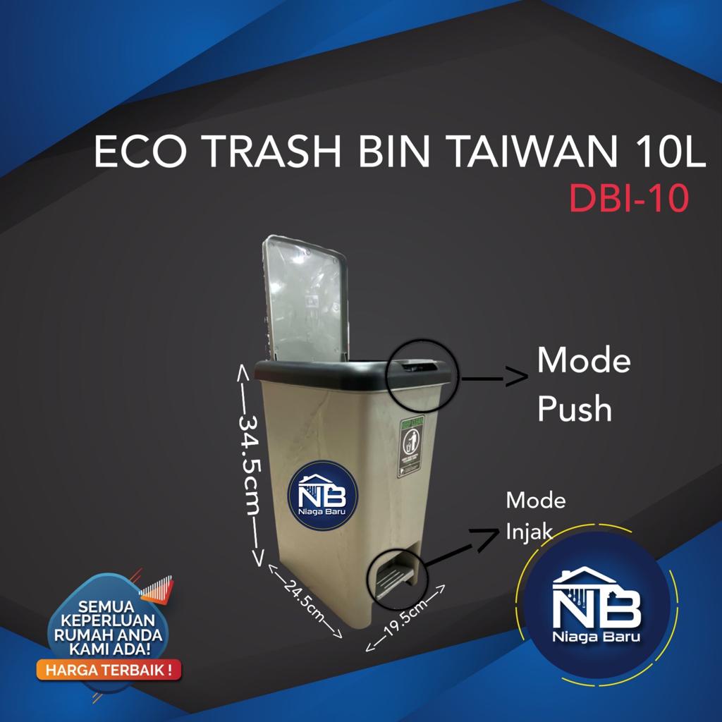 ถังขยะ Eco โหมดแบบกด 10 ลิตร ไต้หวัน DBI-10
