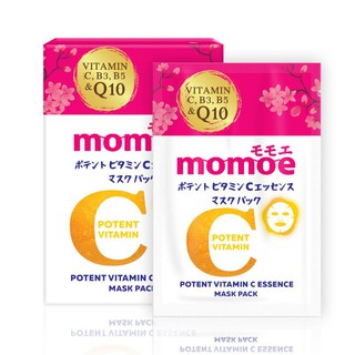 MOMOE 1กล่อง10แผ่น มาส์กC/Hya