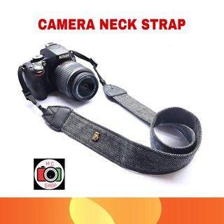 CAMERA NECK STRAP (สายคล้องคอกล้อง )COTTON DESIGN FOR DSLR AND MIRRORLESS