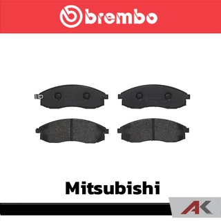 ผ้าเบรกหน้า Brembo โลว์-เมทัลลิก สำหรับ Mitsubishi L200 4x4 1996 G-Wagon 2003 รหัสสินค้า P54 037B ผ้าเบรคเบรมโบ้