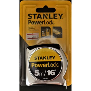 ตลับเมตร POWERLOCK 5 เมตร/16 ฟุต  STANLEY 33-158