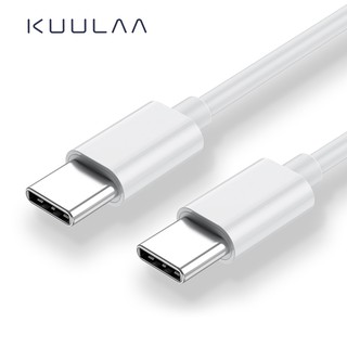 Kuulaa สายเคเบิล Usb ประเภท C ต่อ Usb พลังงาน 60 วัตต์ Pd Qc 4.0 สำหรับ Samsung Galaxy S10 S9 Xiaomi