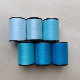 ด้ายเย็บผ้า ด้ายสีฟ้า เฉดฟ้าน้ำทะเล ตราหัวเสือ ด้ายเย็บผ้าหลากสี ด้ายลูกล้อ wop DIY งานฝีมือ เย็บมือ เย็บจักร เบอร์60