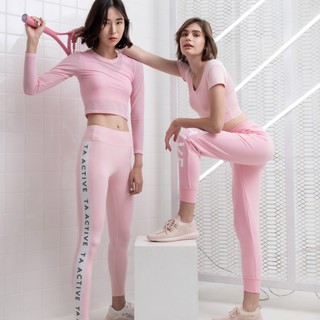 TA ACTIVE SHINY REFLECTIVE LEGGING กางเกงเลคกิ้งขายาว กางเกงใส่ออกกำลังกาย ขายาว