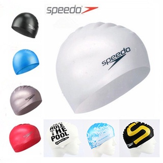 ۩Speedo หมวกว่ายน้ำซิลิโคนสำหรับผู้ชายและผู้หญิงผู้ใหญ่ผมยาว Speedo กันน้ำสบายหูป้องกันไม่ได้ le หัวหมวกว่ายน้ำขนาดใหญ่