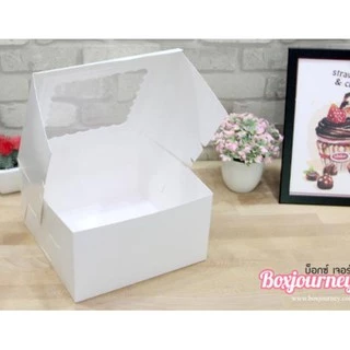 Boxjourney กล่องเค้ก 3 ปอนด์ (ทรงสูง 15 ซม.) (10 ใบ/แพ็ค)