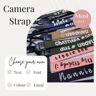 สายคล้องกล้องเขียนชื่อได้ Customized Camera Strap by Snapbox