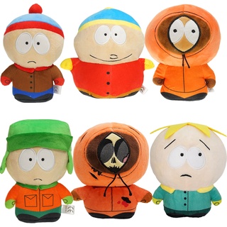 ตุ๊กตานุ่ม รูปการ์ตูนอนิเมะ South Park Stan Marsh Kyle Broflovski Eric Theodore Cartman Kenny McCormick Leopard Butters Stotch ของขวัญวันเกิด สําหรับเด็ก 6 แบบ