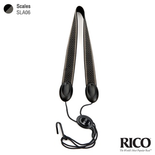 Rico™ สายสะพายแซกโซโฟน สายสะพายแซก สำหรับเทเนอร์, บาริโทน สวมใส่สบาย ใช้งานง่าย (สายสะพาย Sax , Saxophone Strap )