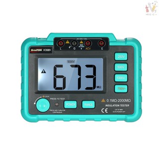 ❃RCC❃ WinsPEAK VC60B+ LCD Digital Insulation Resistance Tester Megohm Meter Megohmmeter DC250V/500V/