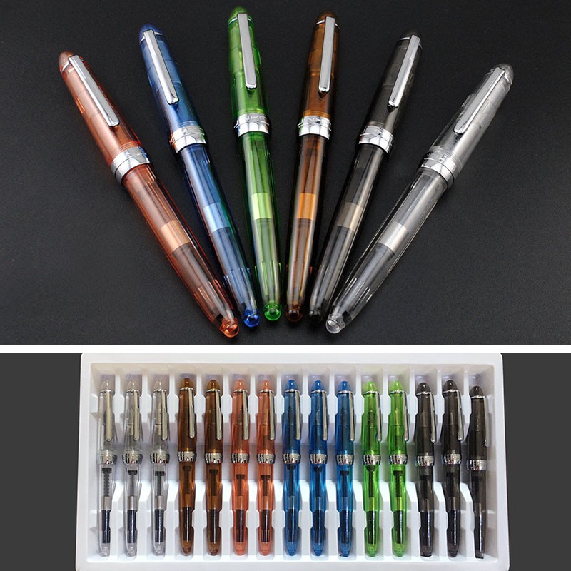 Jinhao 992 Transparent white Students office Supplies Extra fine Fountain Pen