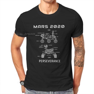 เสื้อยืดผ้าฝ้ายพิมพ์ลายขายดี เสื้อยืด ผ้าฝ้าย พิมพ์ลายกราฟฟิค Mars 2022 Space Explorers Perseverance Rover สไตล์วินเทจ เ