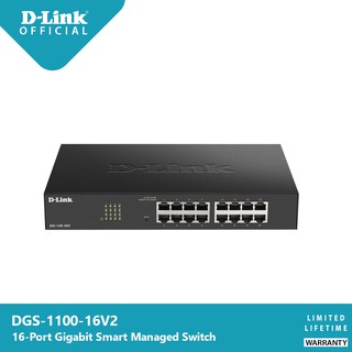 D-Link DGS-1100-16V2 16-Port Gigabit Smart Managed Switch