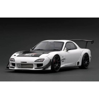 Ignition Model : IG2047 1/18 FEED RX-7 (FD3S) White with carbon bonnet