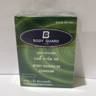 *ฉลากไทย ของแท้ ถุงยางอนามัย บอดี้การ์ด ขนาดใหญ่พิเศษ 58 มม extra large condom