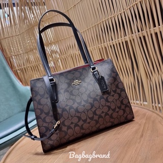 COACH C4075 TATUM CARRYALL IN SIGNATURE CANVAS ส่งฟรี