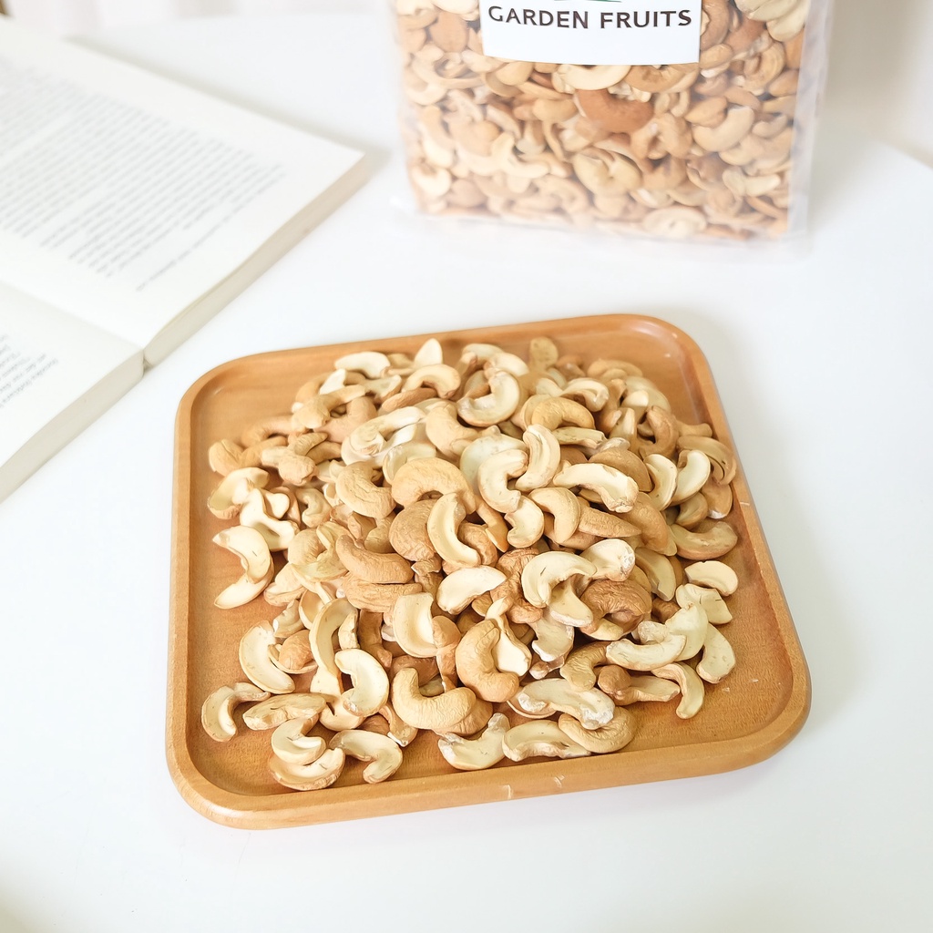 Roasted Cashew Nut Halves เม็ดมะม่วงหิมพานต์แบบซีกอบ เกรด A อบใหม่ตามออเดอร์ เม็ดมะม่วง มะม่วงหิมพานต์ KETO ทานได้
