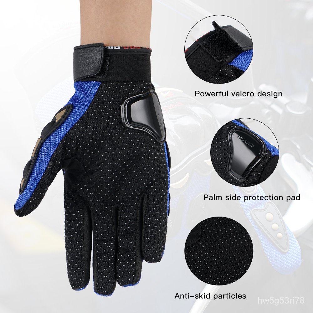 PRO-BIKER Motorcycle Glove Man Summer Protective Gear Full Finger ...