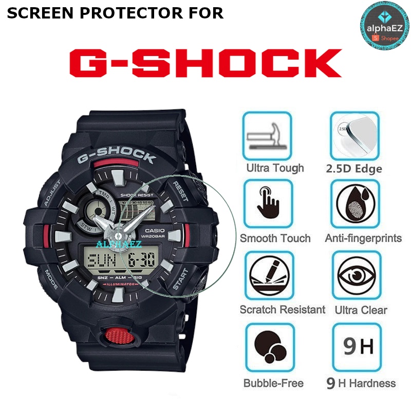 Casio G-Shock GA-700-1A Series 9H นาฬิกากระจกนิรภัยป้องกันหน้าจอ GA-700 ฝาครอบป้องกันรอยขีดข่วน