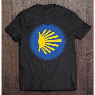 เสื้อยืด พิมพ์ลาย Pilgrims Shell Way Of St James สําหรับผู้ชาย