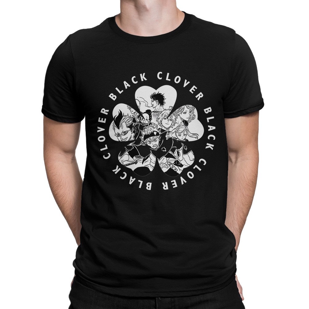 [COD]เสื้อยืด ลาย Black Clover ทุกขนาด สําหรับผู้ชาย (hm-198)S-5XL