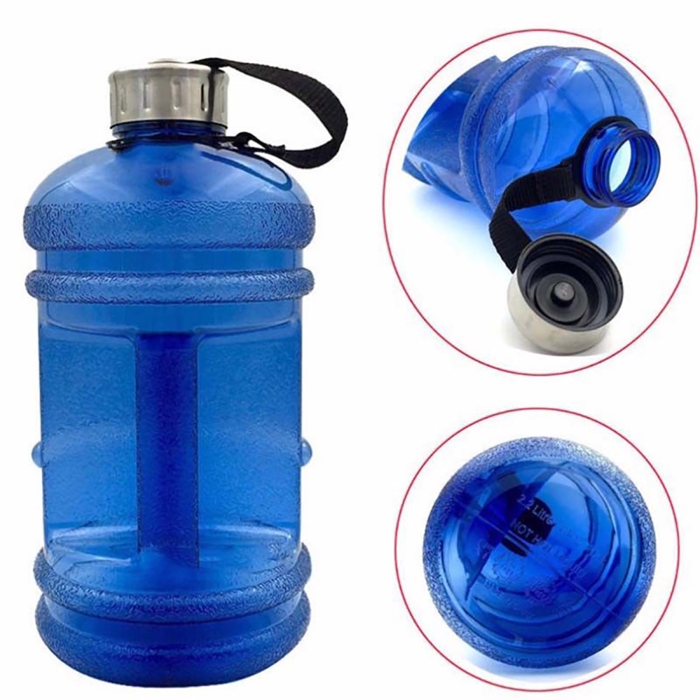 Ready Stock 2.2L Gym BPA Free Large Sport Cap Water Bottle Workout