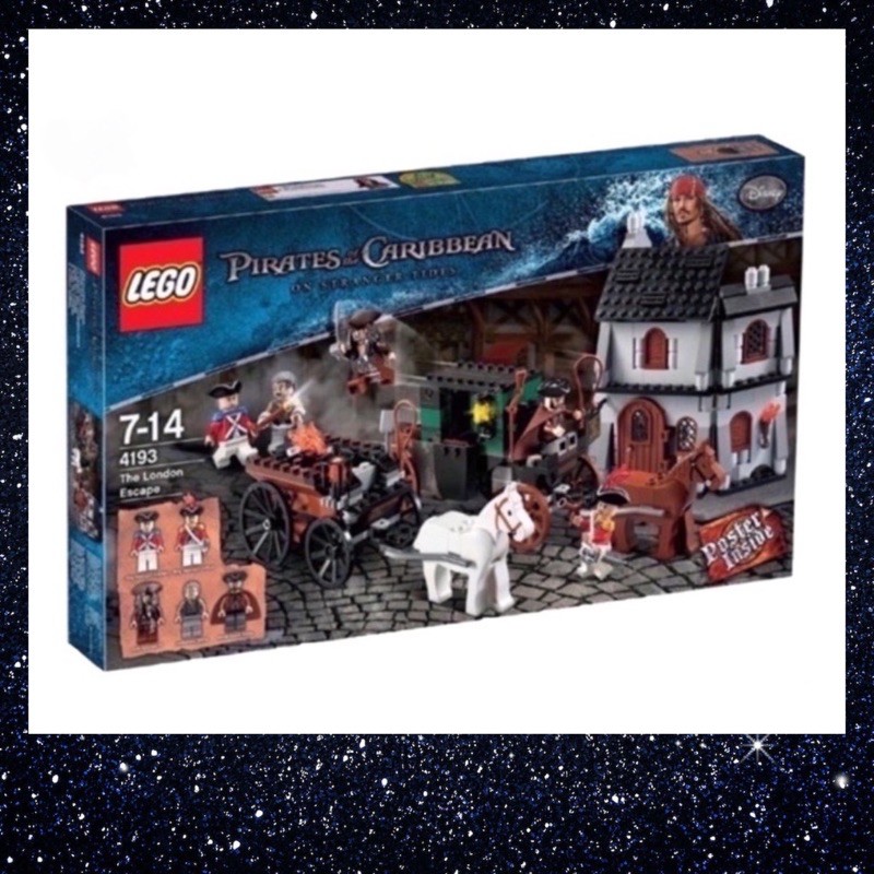 [ของแท้ มือ 1] Lego 4193:  Pirates of the Caribbean - The London Escape ปี 2011 (กล่องสภาพสมบูรณ์ 80