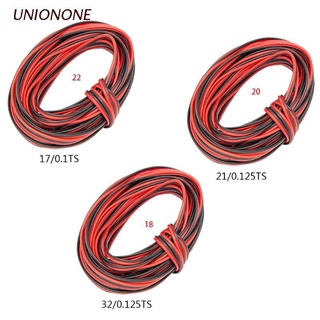 One 10M 18/20/22 Gauge Awg สายเคเบิ้ลไฟฟ้า 2pin ทองแดง Pvc ขยายสายไฟ Led สีดําสีแดง